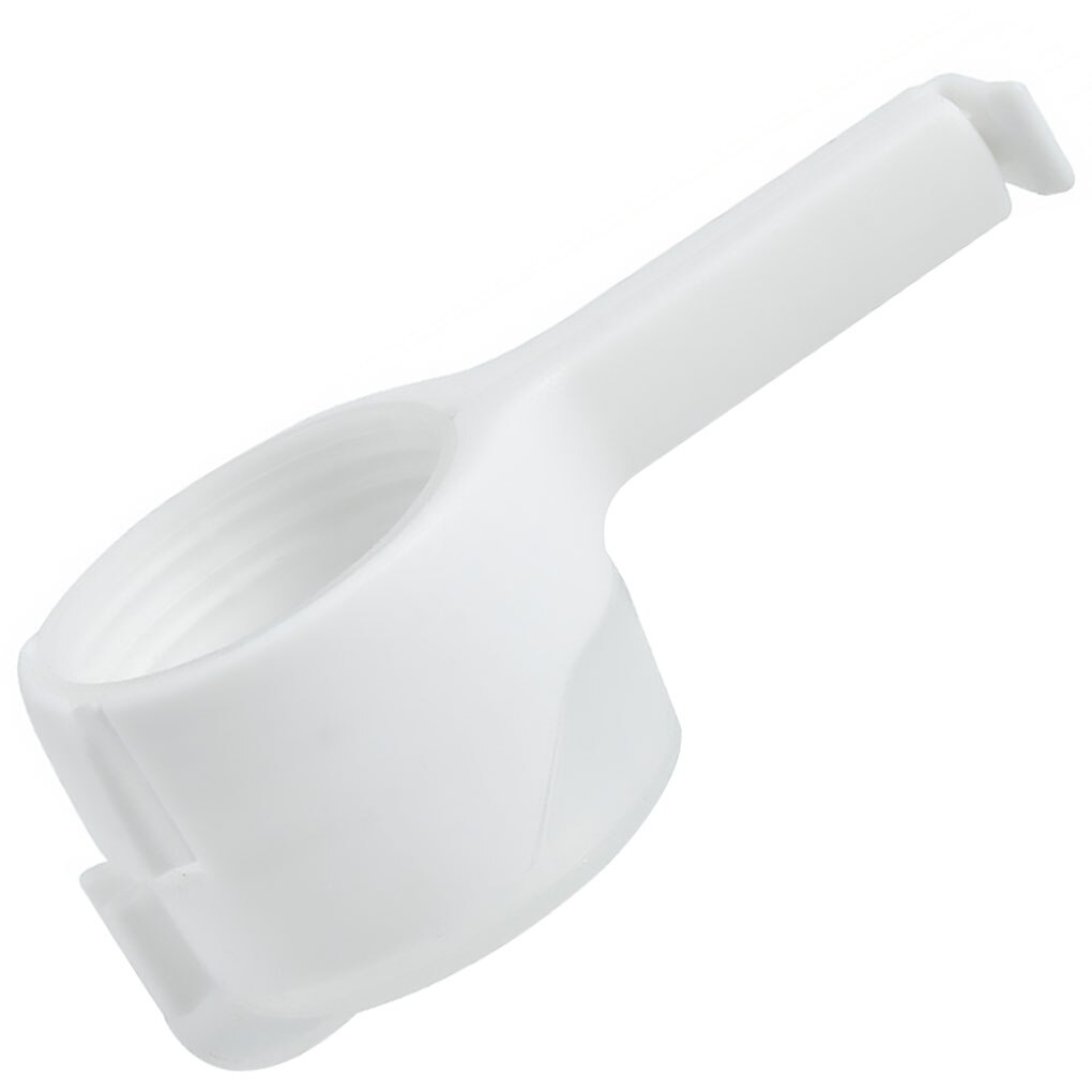 Plastic Bag Sealing Clip Food Saver with Discharge Nozzle Moisture-proof Snack Clamp Kitchen Tool: White
