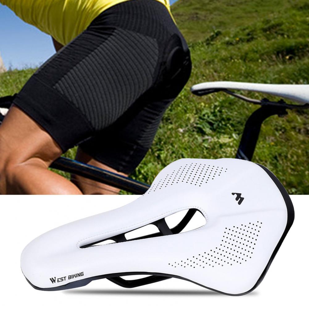 Selle de vélo ajourée confortable, respirante et souple avec coussin de siège pour le cyclisme