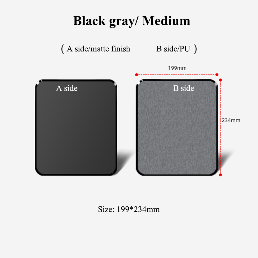 Gaming harde muismat Glad oppervlak Dubbelzijdig Duurzaam Wasbaar Hars PU-materiaal Pad met antislipmatten: YELLOW