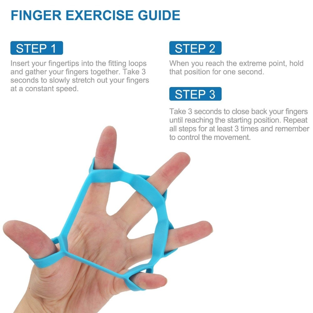 1 Uds accesorios para equipos de Fitness del pinza mano fuerza de agarre de la mano dedo entrenador antebrazo ejercitador de mano gimnasio herramientas