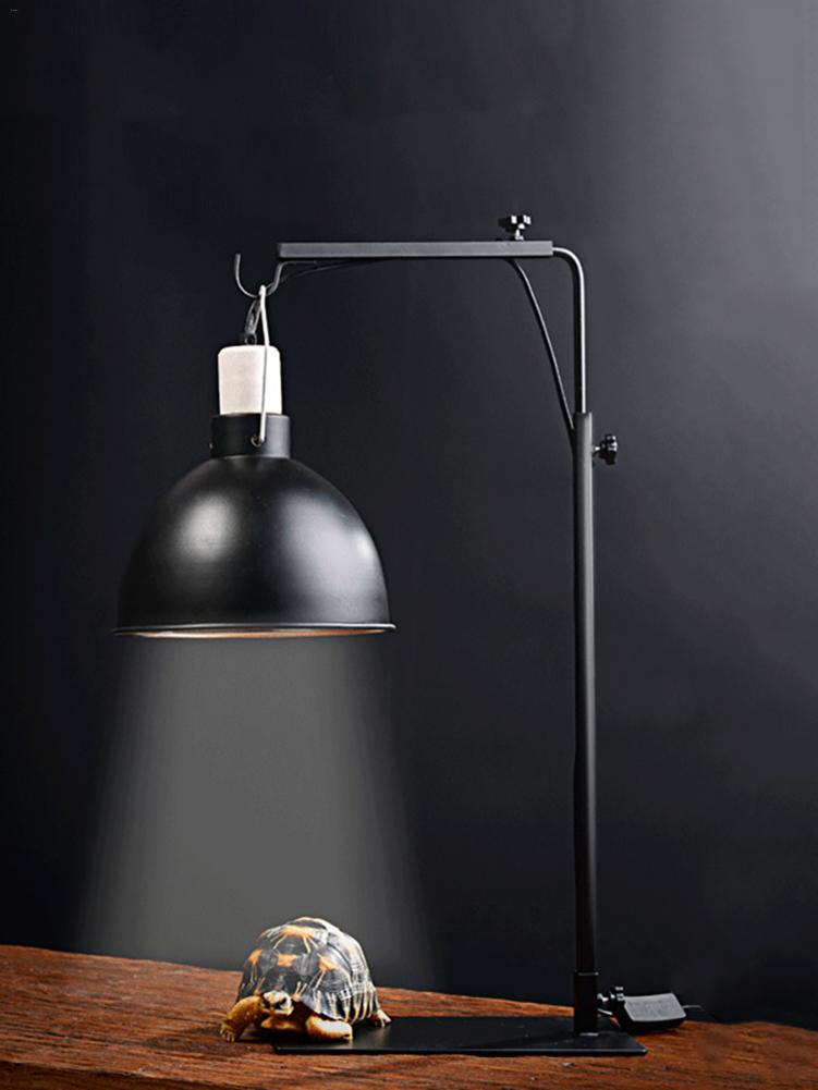 Reptile Lamp Stand Heating Lamp Holder Adjustable Telescopic Metal Floor Lamp Bracket for Succulent Lizard Tortoise Turtle