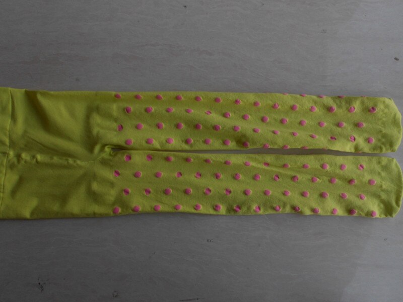 Collants en velours pour filles: luminous yellow / Height 90 to 110 cm
