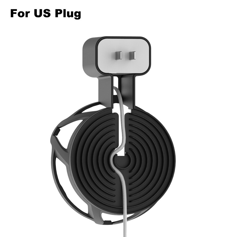 Support mural pour HomePod Mini, support de sortie de haut-parleur intelligent permettant de gagner de l&#39;espace, étagère murale pour Homepod uniquement pour prise américaine: Black For US Plug