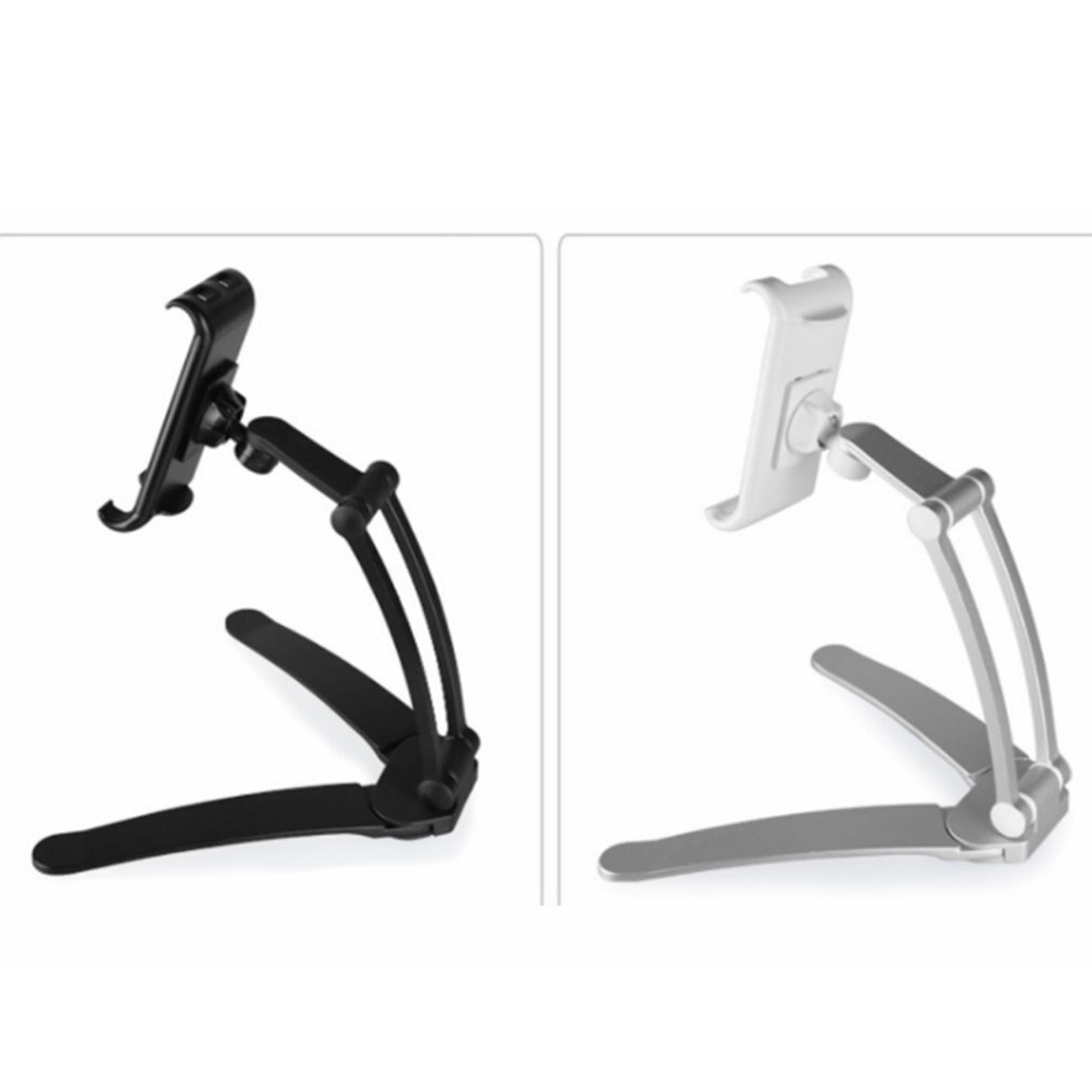Kitchen Tablet Stand Wall Desk Tablet Mount Stand Fit For 5-10.5 inch Width Tablet Metal Bracket Smartphones Holders