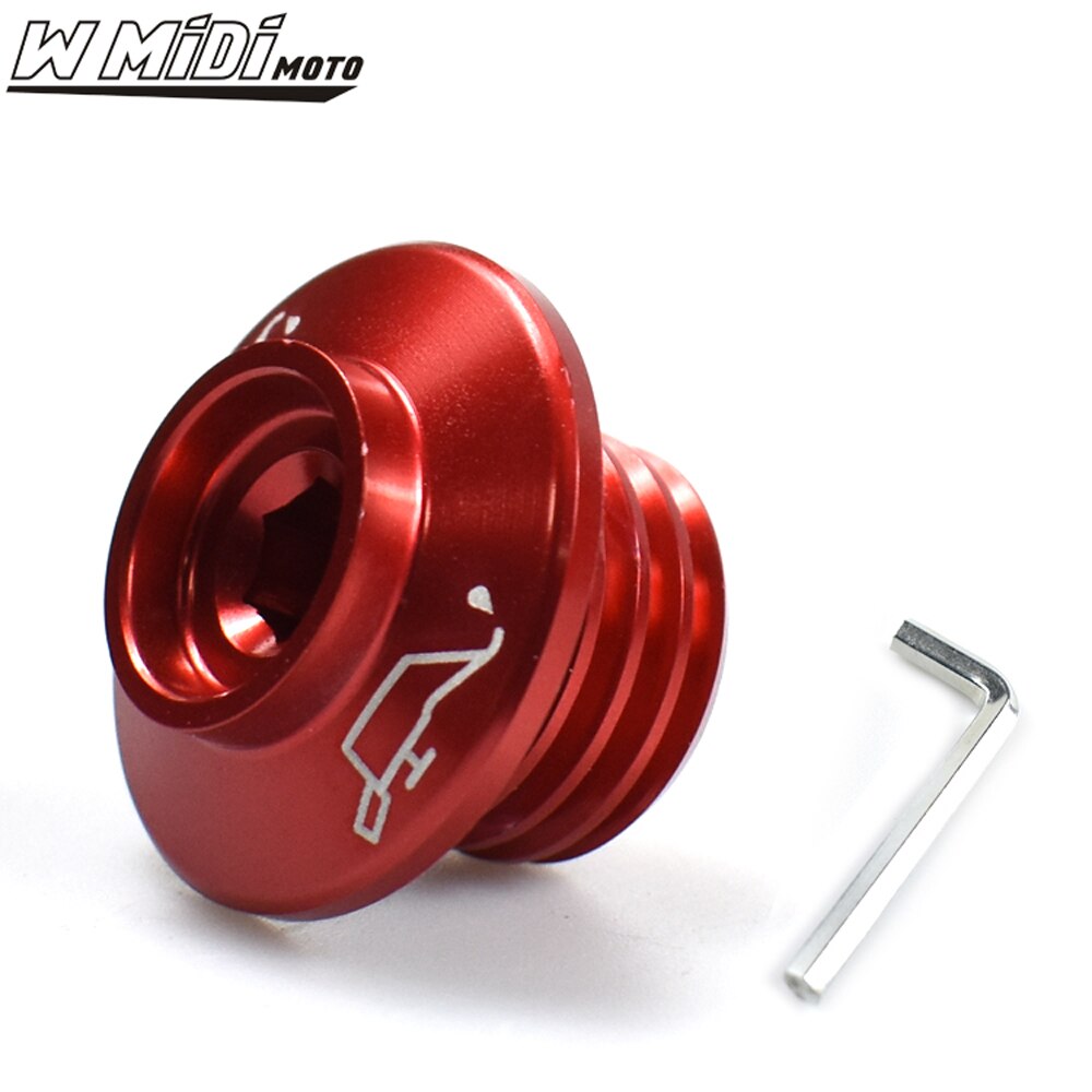 Motorolie Plug Cover Protector Voor Ducati Supersport 939/S X Diavel/S Voor Honda CB125F CB300F CB300R neo Sport Cafe Cb 125F: Red