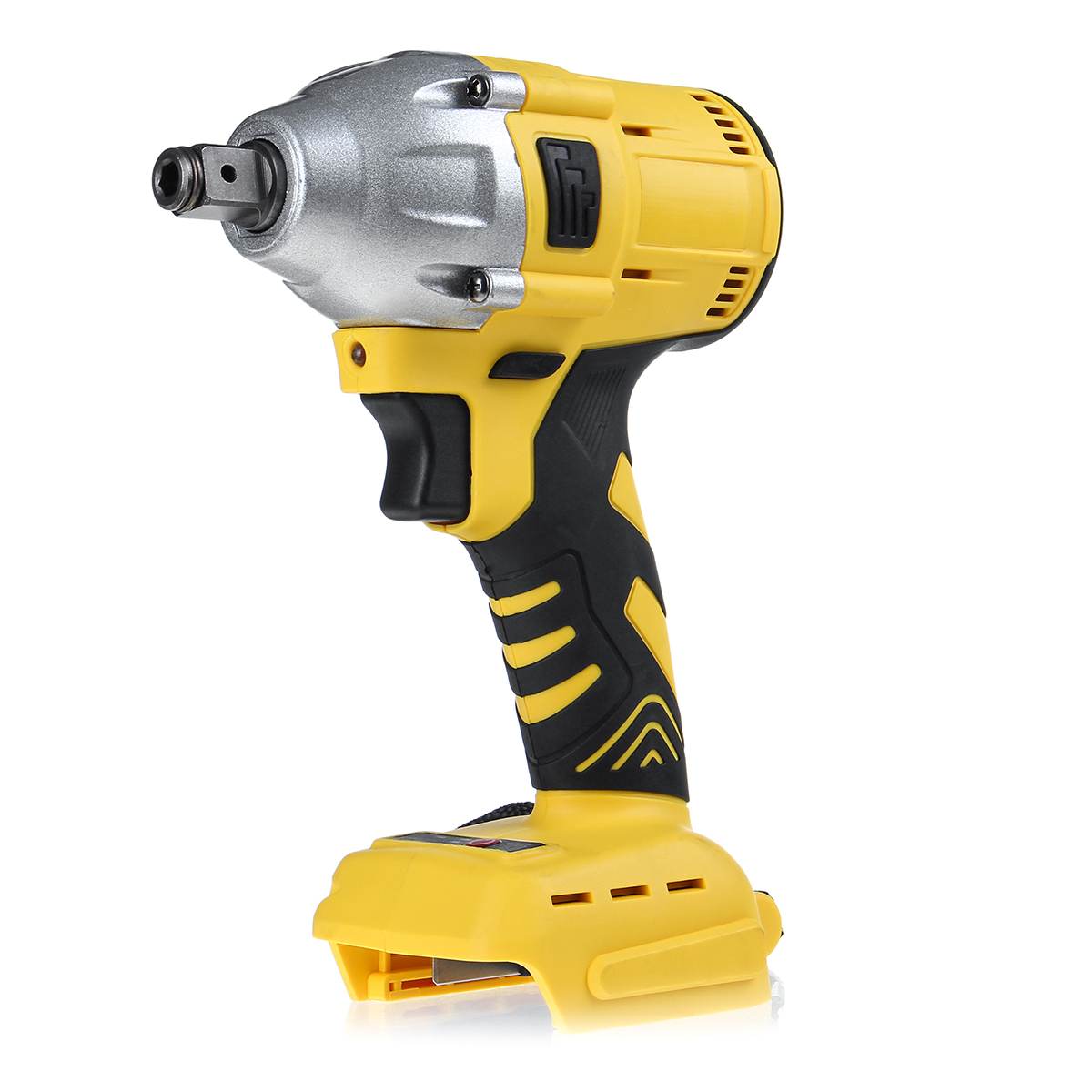 18V Electric Brushless Impact Wrench Cordless 1/2 Socket Wrench Power Tool Rechargeable Electric Wrenches Without Battery&Access: Yellow