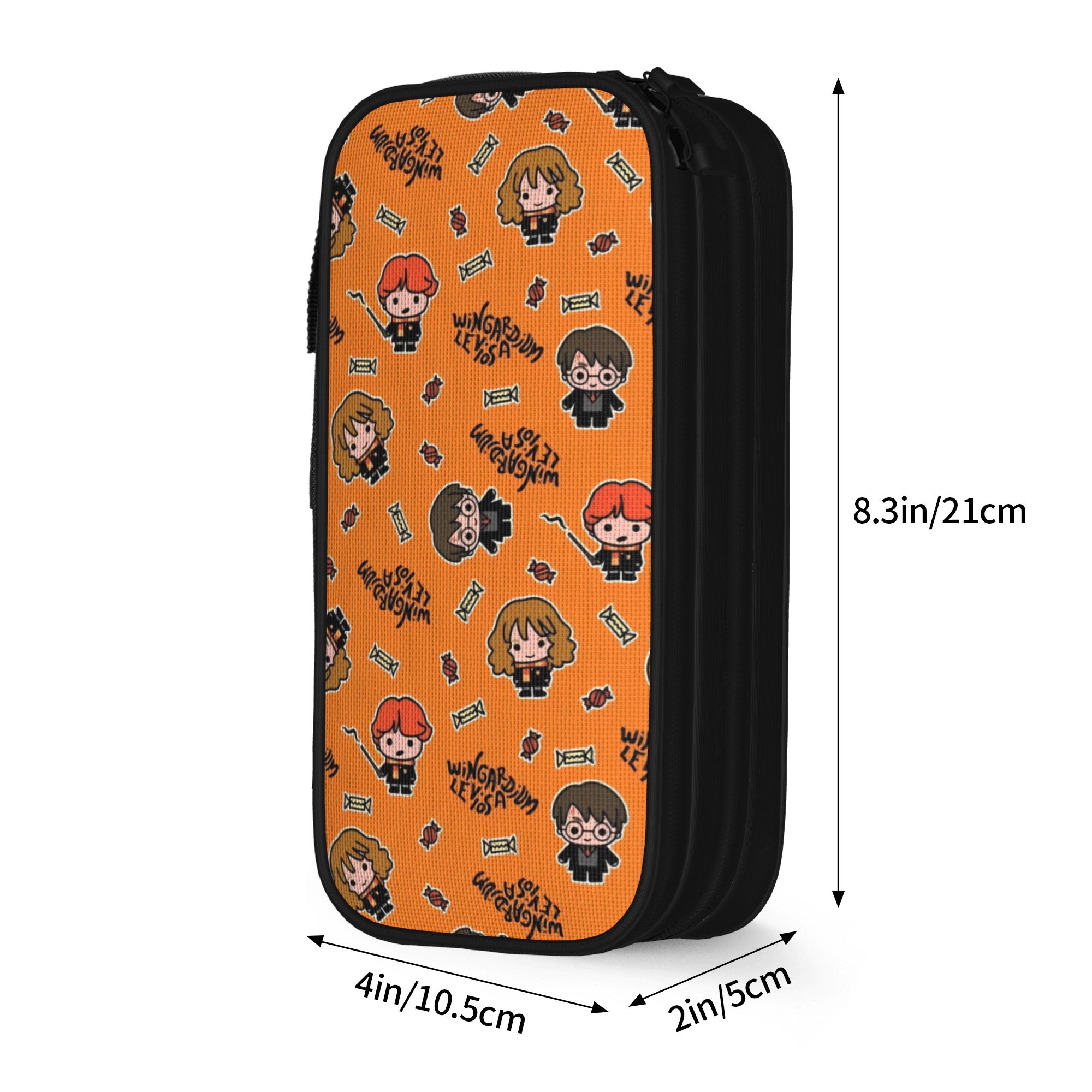 H-HP-P Harry Potter etui dubbele laag grote capaciteit schoolaccessoires pennenkoker: HEUBLAUW