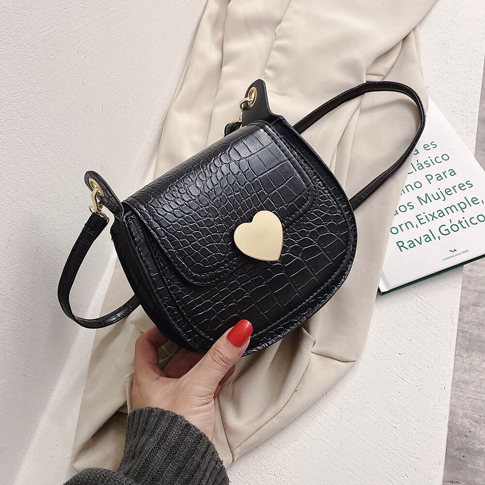 Kleine pu leren crossbodytassen met stenenpatroon voor dames, effen schoudertassen, dames crossbodytas, bolsos