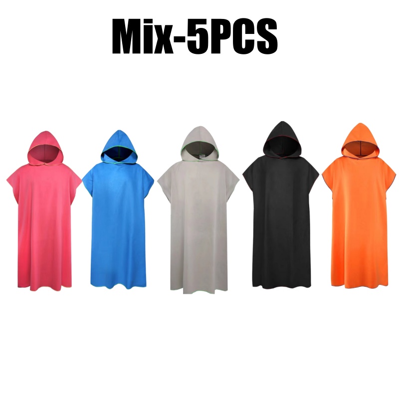 Microfiber handdoek met capuchon Heren Dames voor zwemmen Strand Reizen Sneldrogend Veranderend gewaad Cape Badhanddoek Badjas Surfponcho Sauna Spelen