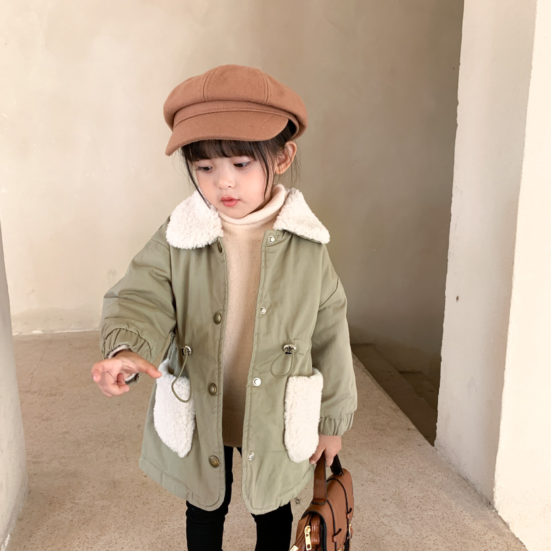 Cardigan d'hiver pour filles de 2, 3, 4, 5, 6 et 7 ans, veste, manteau, châle, vêtements d'extérieur: 2T