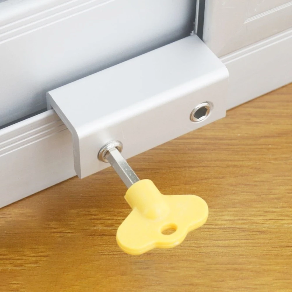 1-10 Stuks Verstelbare Raamvergrendeling Stopper Veiligheidssloten Restrictor Voor Baby Kids Non-Punch Schuifdeur Raam Limiet Hardware