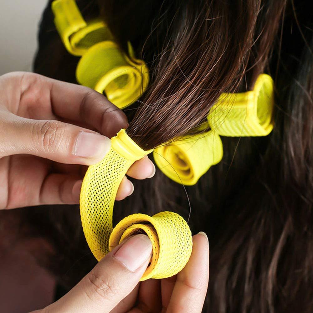Bigoudis magiques en plastique, 7 tailles différentes, 18 pièces/ensemble, diamètre 2.5CM, nouveauté, bricolage, outils de coiffure