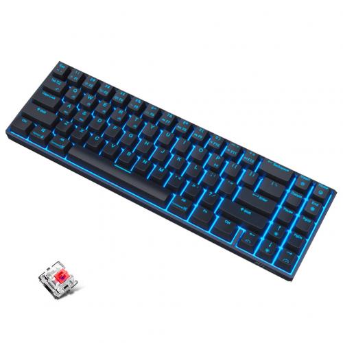 RK71 Wireless Bluetooth 71 Keys RGB Backlight Gaming Mechanical Keyboard for PC: A