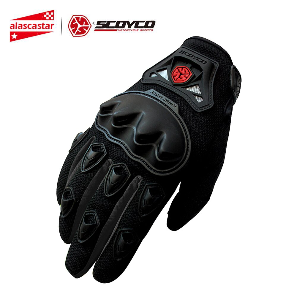 SCOYCO Motorcycle Gloves Breathable Guantes Moto Gloves Motorbike Gloves Touch Function Motocross Off-Road Summer Racing Gloves