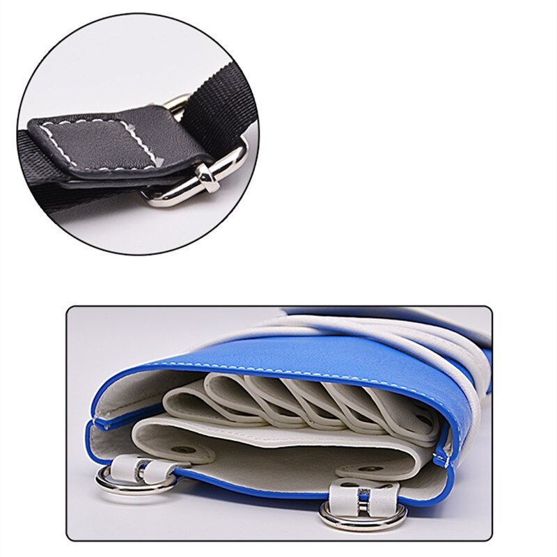 8 Kleur Haar Schaar Lederen Tas Kit Case Scharen Zakken Taille Riem Kapper Packet Salon Holster Kappers Schaar Zak