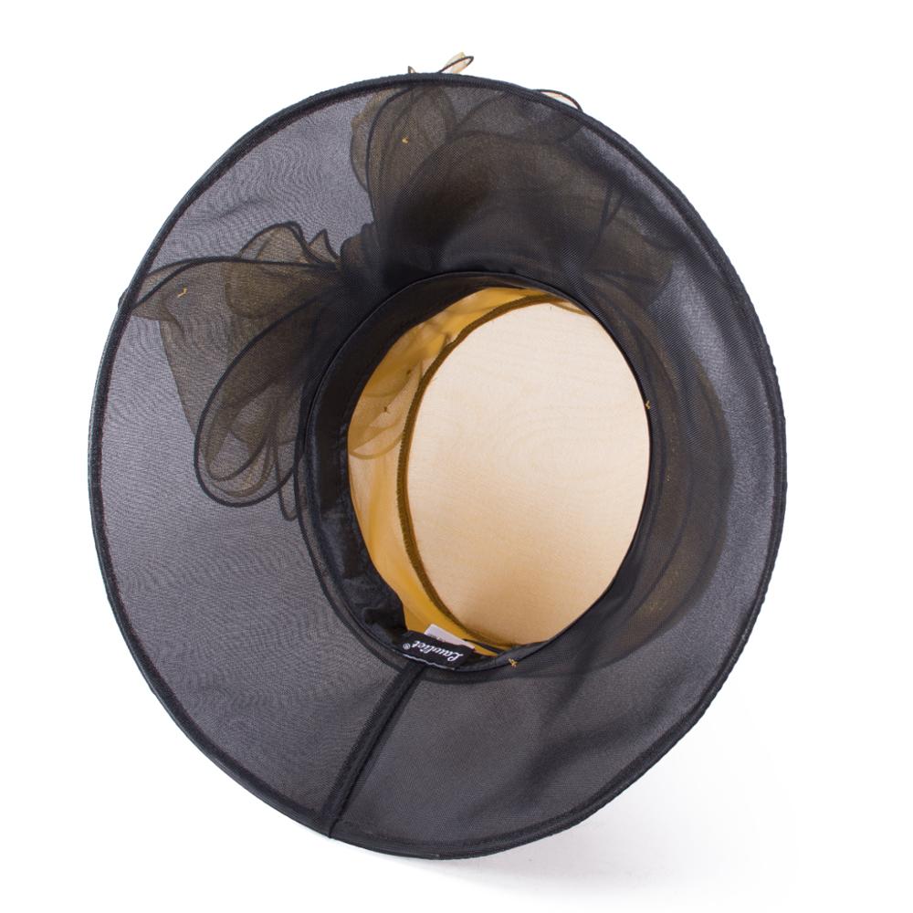 Women Dressy Hats Wide Brim Sun Hats Church Wedding Tea Party Kentucky Derby Formal Floral Bride's Mother Hats A045