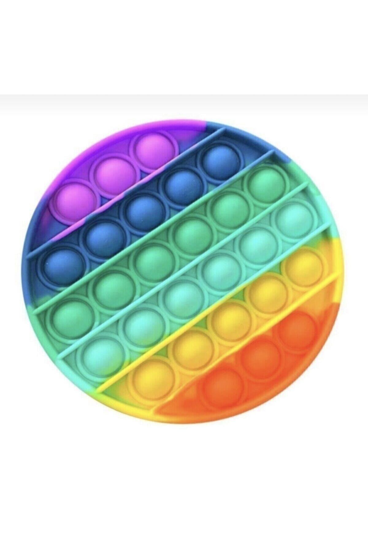 Pop Het Push Bubble Fidget Regenboog Logic Math Hersenen Enhancer Stress Ontspannen Siliconen Speelgoed