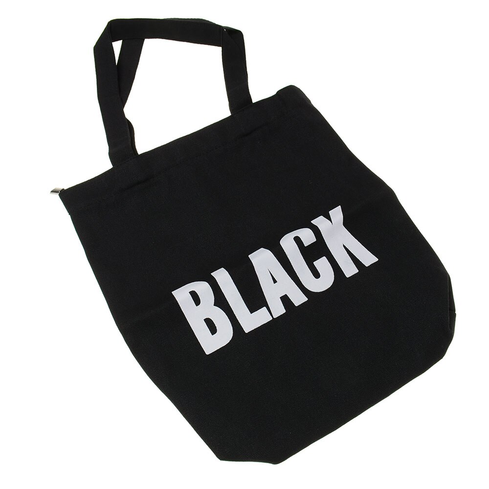 Canvas Tote Reizen Schilderen Tas Beknopte Brief Afdrukken Schouder Doek Zakken Eco Katoenen Boodschappentassen Art Accessoires Student: black