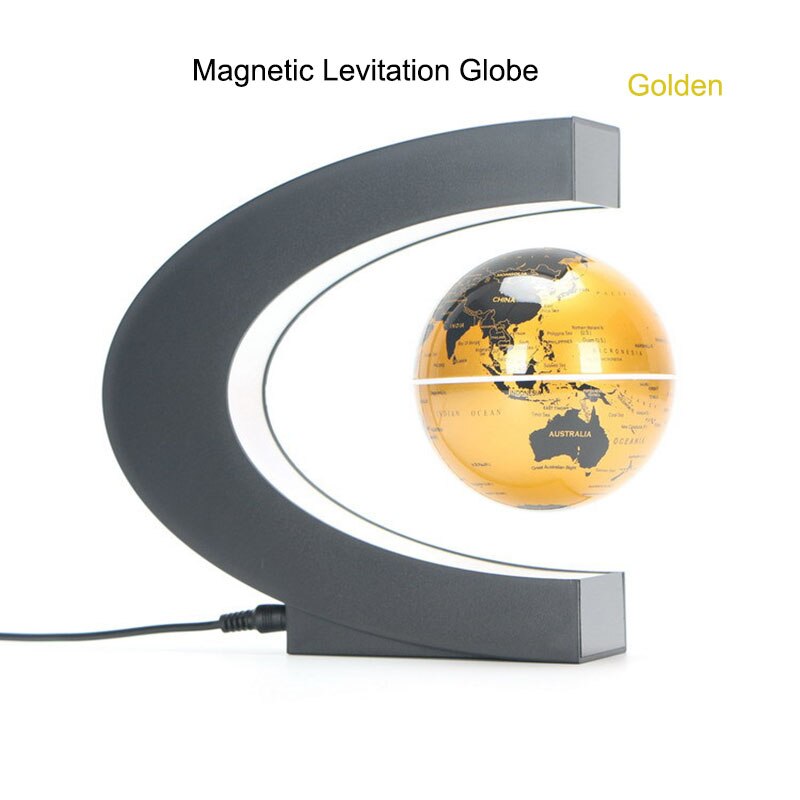 Globo de levitación magnética para estudiantes, equipo de enseñanza escolar con mapa del mundo LED, para niños, cultura de escritorio, manualidades educativas