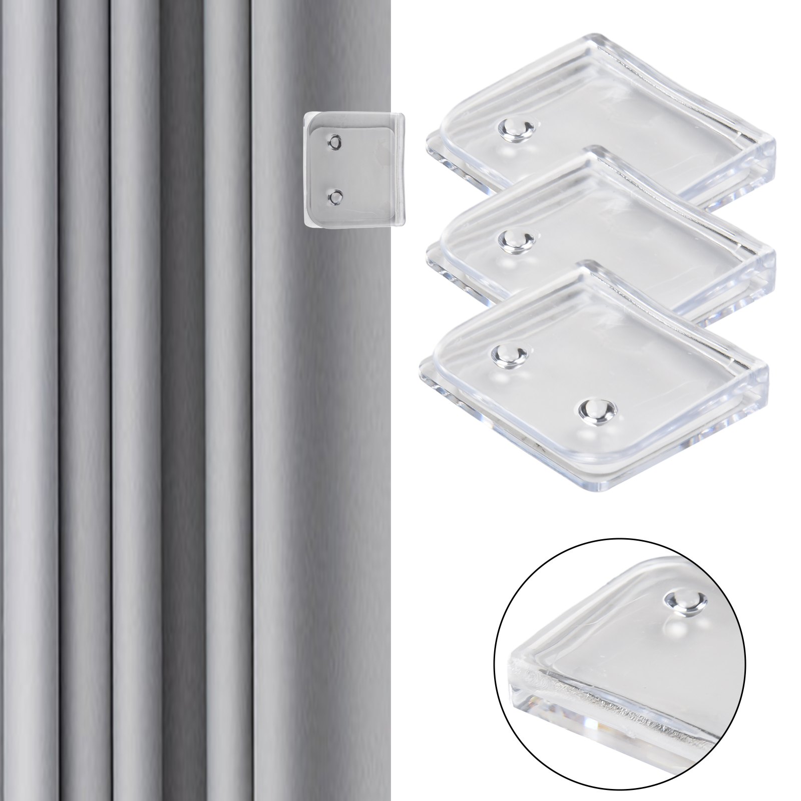 4 stuks douchegordijn clips douche winddicht spatscherm zelfklevende gordijn clips woondecoratie accessoires voor woonkamer