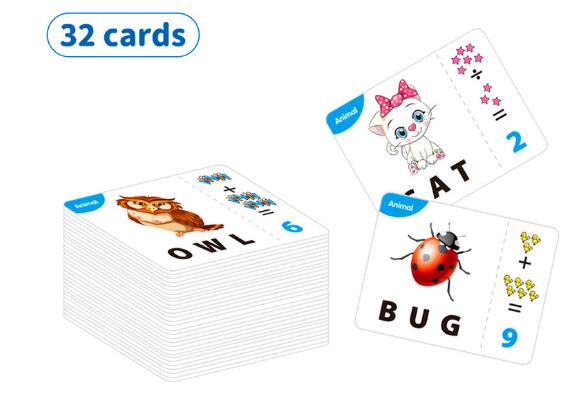 Children's intelligence science education letter collocation spelling preschool learning toys English word memory card game