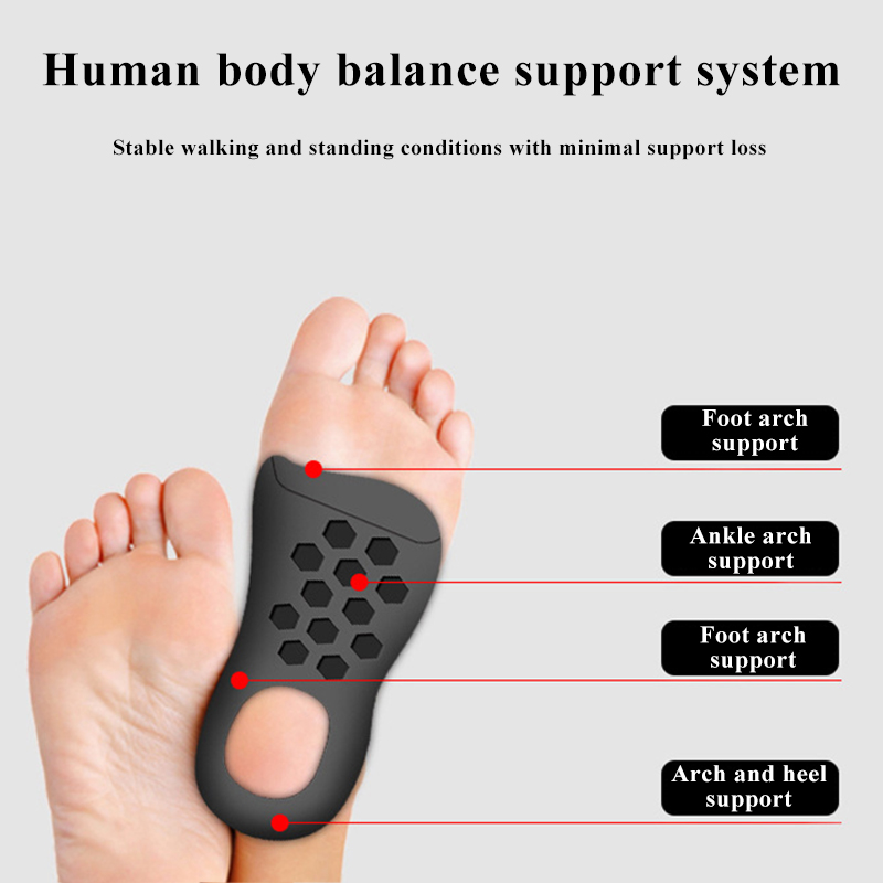 Plattfuß-Einlegesohlen, Fußgewölbe-Korrekturfuß außen, innen acht, flache xo Beine, Plantarkorrektur, orthopädische Plattfuß-Fersenpolster