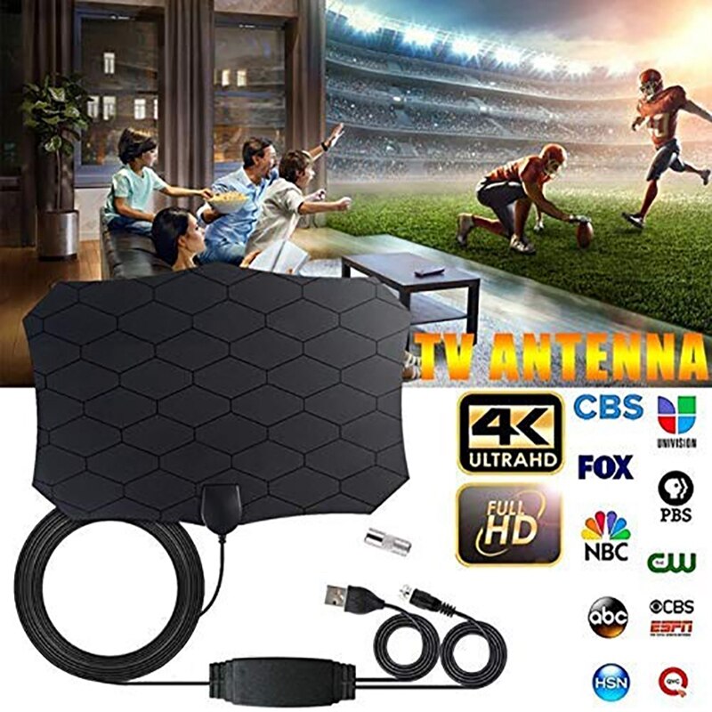 300 miles 4k 1080p digital hdtv indendørs tv antenne med forstærker signal booster tv radius surf fox antenne hd mini antenner aeri