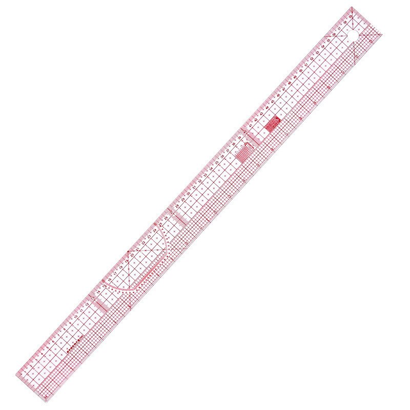 60cm DIY Measuring Patchwork Yardstick Double Side Metric Straight Ruler Sewing Tailor Multifunction Transparent Drawing Ruler