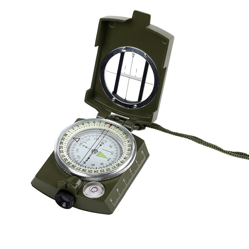 Pocket Metal Sighting Compass Clinometer Hiking Camping Outdoor YS-BUY