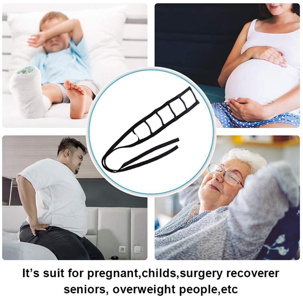 Bed Sit Up Strap Sit Up Handle Rope Ladder With 5 Hand Grips Adjustable Assist Handle For Elderly Injury Recovery