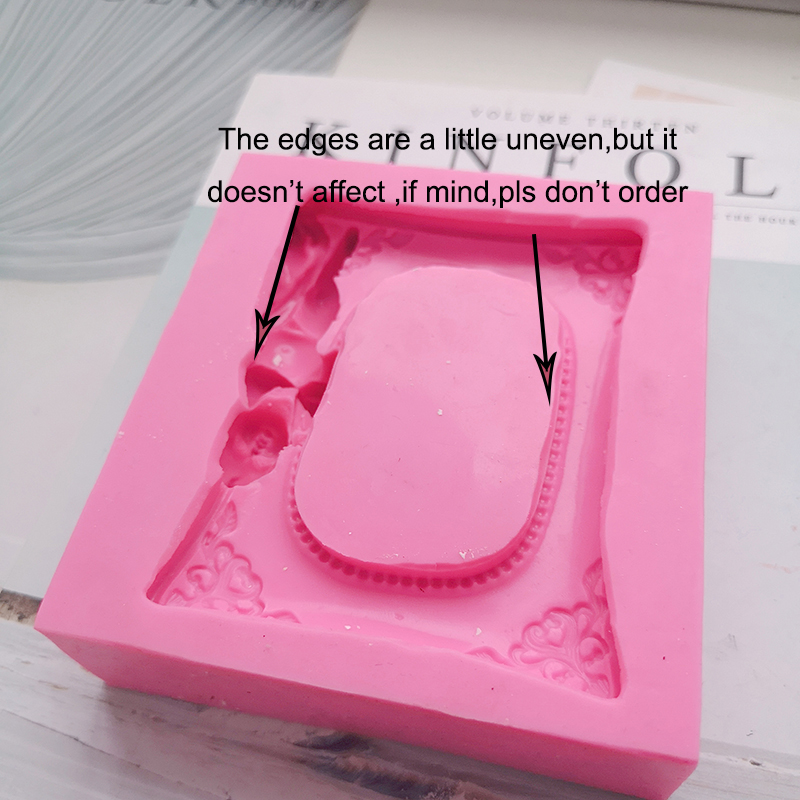 Engel babyramme aroma gipsform til boligdekoration fotoramme fondant kage silikoneform diy lerrammeform