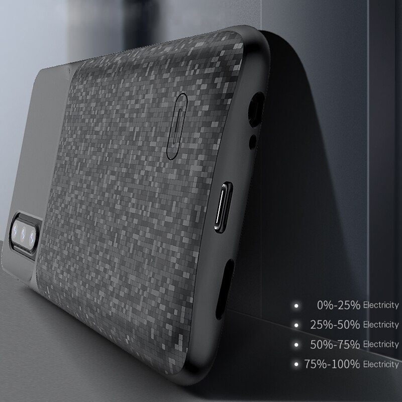 4700 mah eksternt backup batteri etui til huawei  p30 /p30 lite oplader etui powerbank opladningscover til huawei  p30 pro batteri