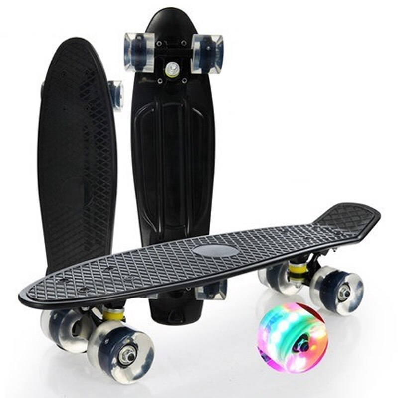 22inch Skateboard Fish Board Mini Cruiser Children Scooter Longboard Skate Boards Adults Candy Penny Board Wheel Truck Bearings
