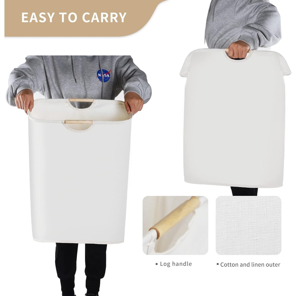 Cesta grande para la colada, plegable, impermeable, cesta organizadora para ropa sucia, juguetes, cestas para la colada, organizadores de tela de almacenamiento