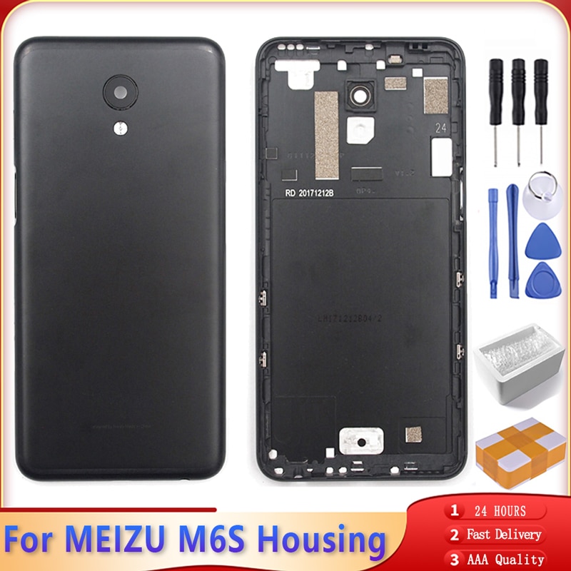 Originele Behuizing Voor Meizu M6S M712H M7121Q Achter Back Batterij Deur Case Gratis Tools Voor Meizu M6S Metalen Behuizing Cover