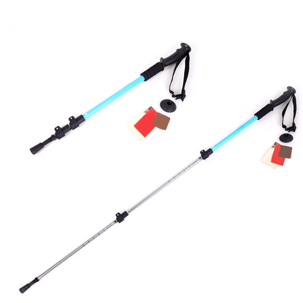 MrY Trekking Pole Walking Stick Walk Cane Aluminum Ski Camping Telescopic Baton Hiking Stick Outdoor Camping Equipment