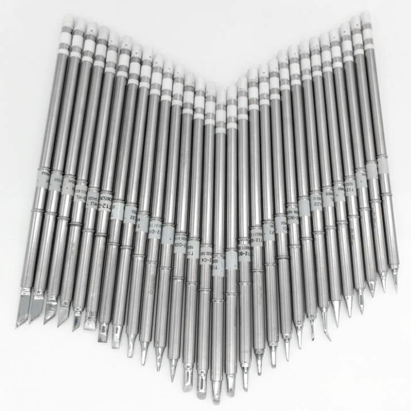 Puntas de soldador T12 de repuesto, varios modelos de puntas, punta de soldador eléctrico T12-B BC3 CF4 D4 D52 D16 IL JS02 J02