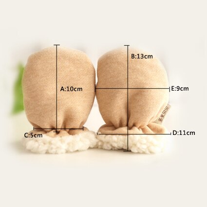 without finger gloves Elastic wrist Cashmere wind performance winter born baby Mitten Anti Scratch Thicken Warm for infant