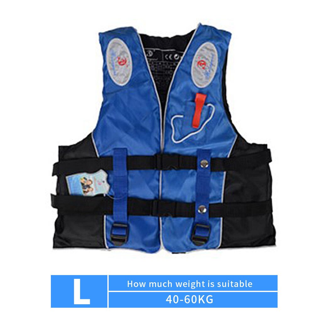 Floating Jacket Fishing Vest Adult Neoprene Durable Sailing Kayak Swimming Sea Fishing Life Jacket Convenient Detachable: Blue L style 3