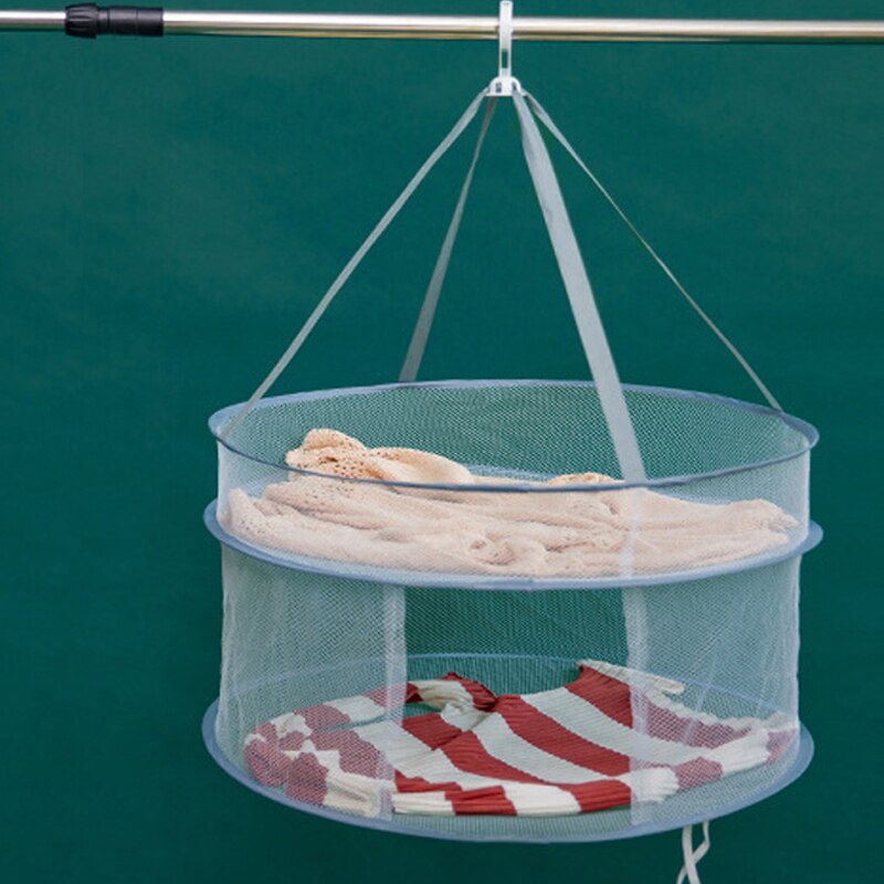 Drying net drynet clothes drying basket Household Folding Clothes Network sweater tile blouse anti-deformation herb drying rack