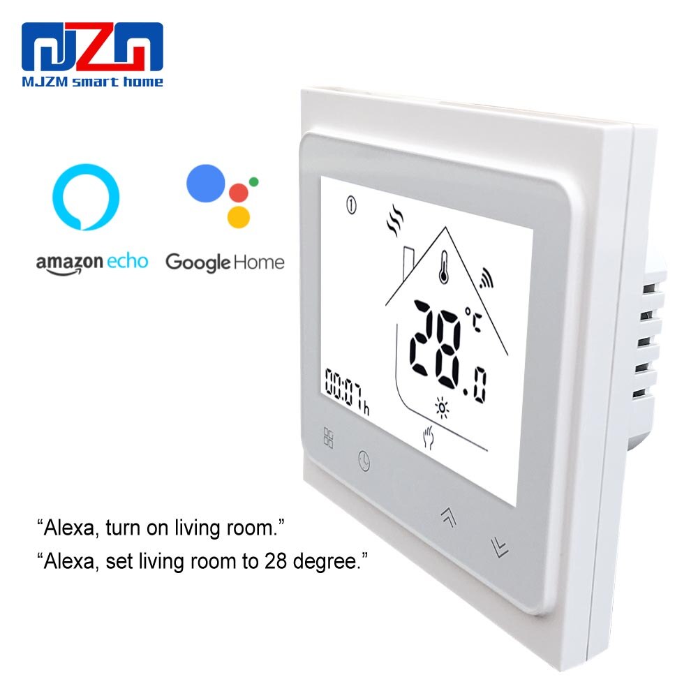 MJZM BGL-002 WiFi&Hand Control Thermostat Temperature Controller for Gas Boiler Alexa Google Home Thermoregulator for Warm Room