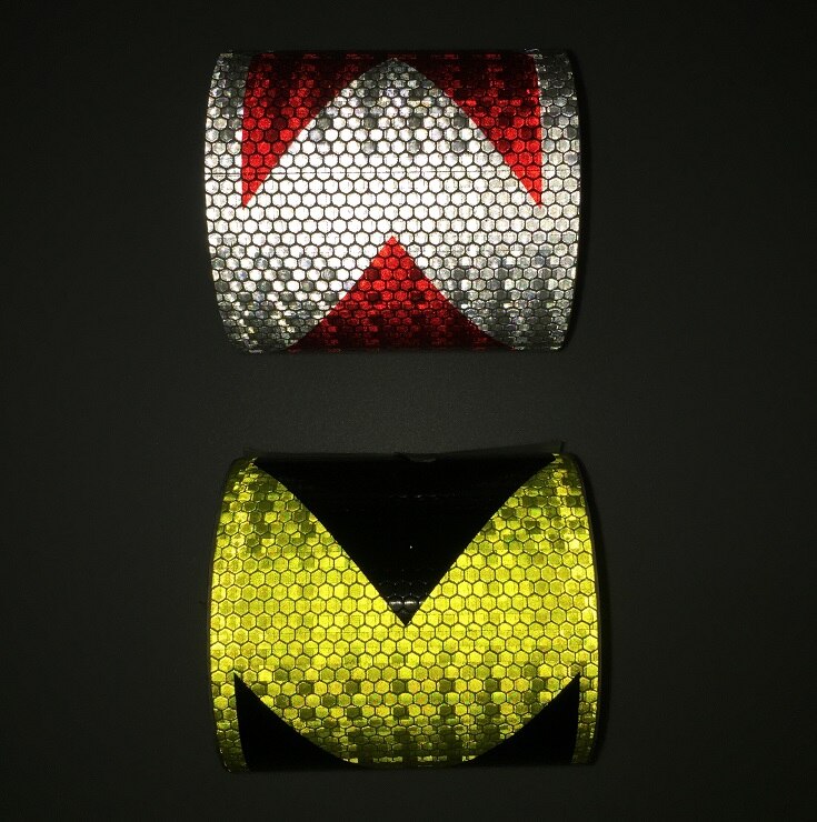 10cm*1M Self-adhesive PVC Reflective Safety Tape Road Traffic Construction Site Reflective Sign
