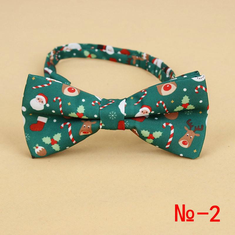 Menn & #39 ;s julesløyfe bomull festival tema slips snøfnugg juletre mønster herre sløyfe julefest for menn: 2