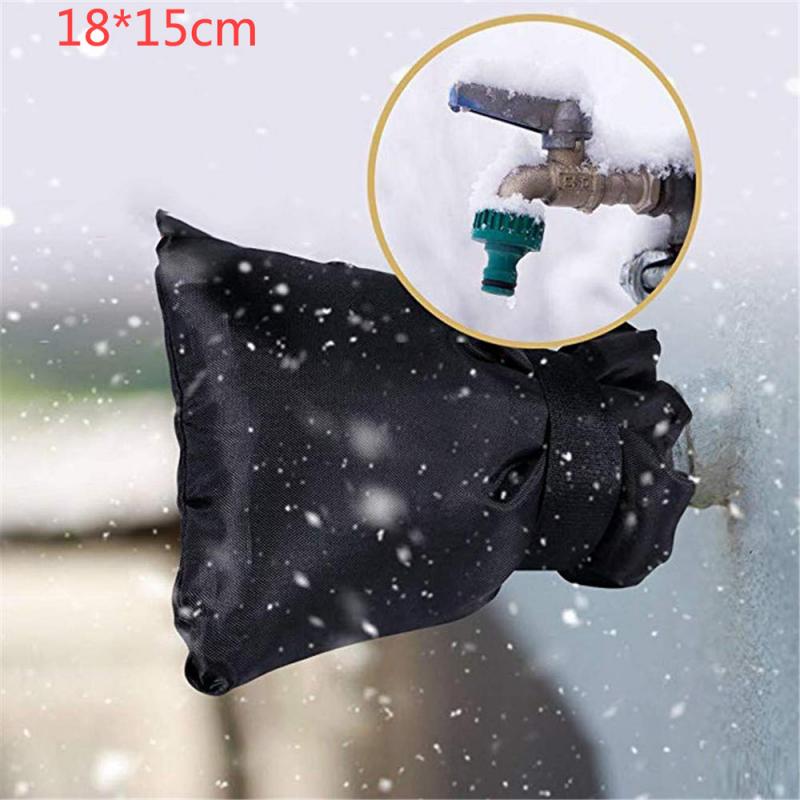 Outside Faucet Cover Hole Thermal Insulation Protector Snow Frozen Outdoor Faucet Frost Protection Cover Saving Tap Cover: Default Title