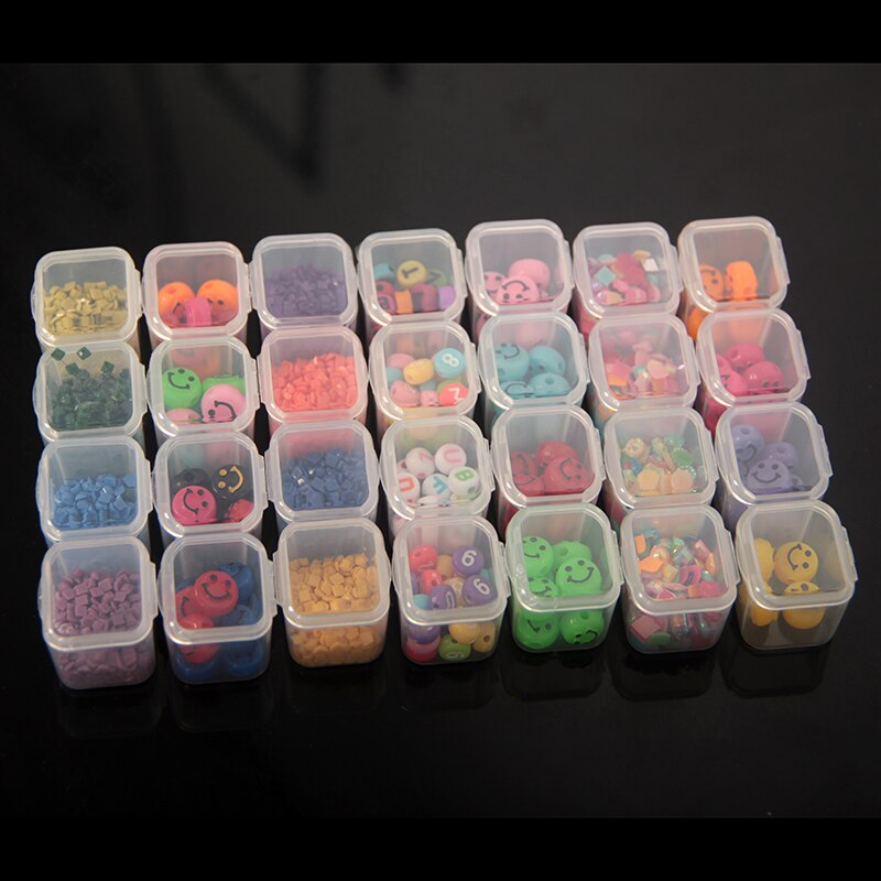 28Girds Diamond Painting Tools Accessories Multiple color Storage Bead Container Diamond Embroidery Stone Mosaic Convenience Box