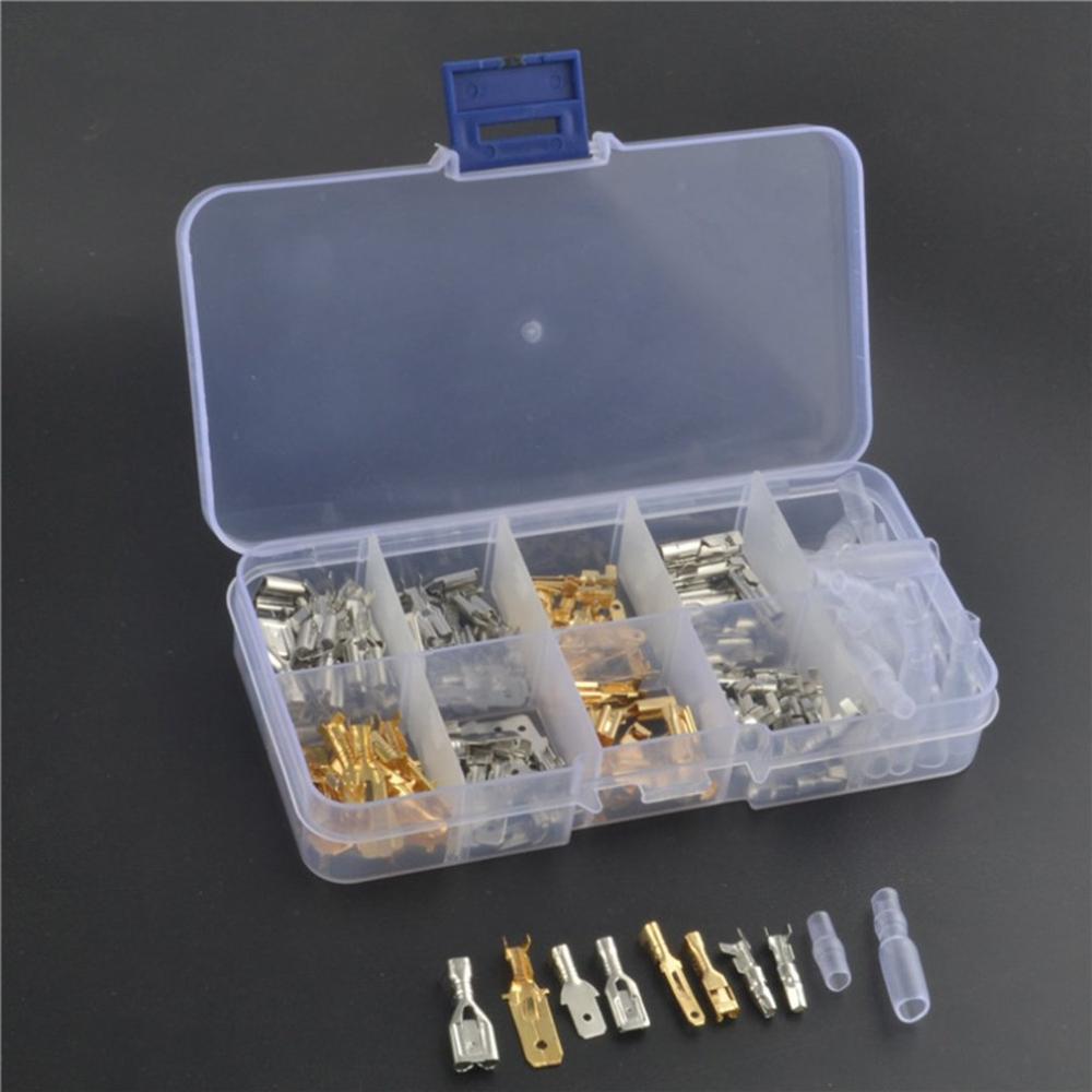 150 Pcs/Box Auto Parts Cold-Pressed Terminal Box Male And Female Docking Combination Set Connect Internal Wiring