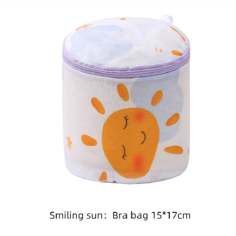 Cartoon Wasgoed Waszak Ondergoed Beha Wassen Zakken Reizen Draagbare Organizador Opvouwbare Waszak Gaas Afdrukken Wassen Kits: Dark Gray