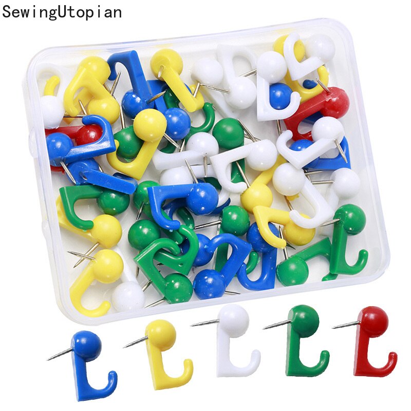Bind Pin 50PCS Multicolor Plastic Push Pins Drawing Binding... – Vicedeal