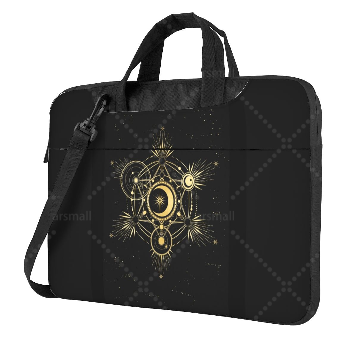 Sun And Moon Psychedelic Laptop Shoulder Bag Compatible with 13/14/15.6 Inches Laptop Netbook PC Cover Pouch: L / Ivory