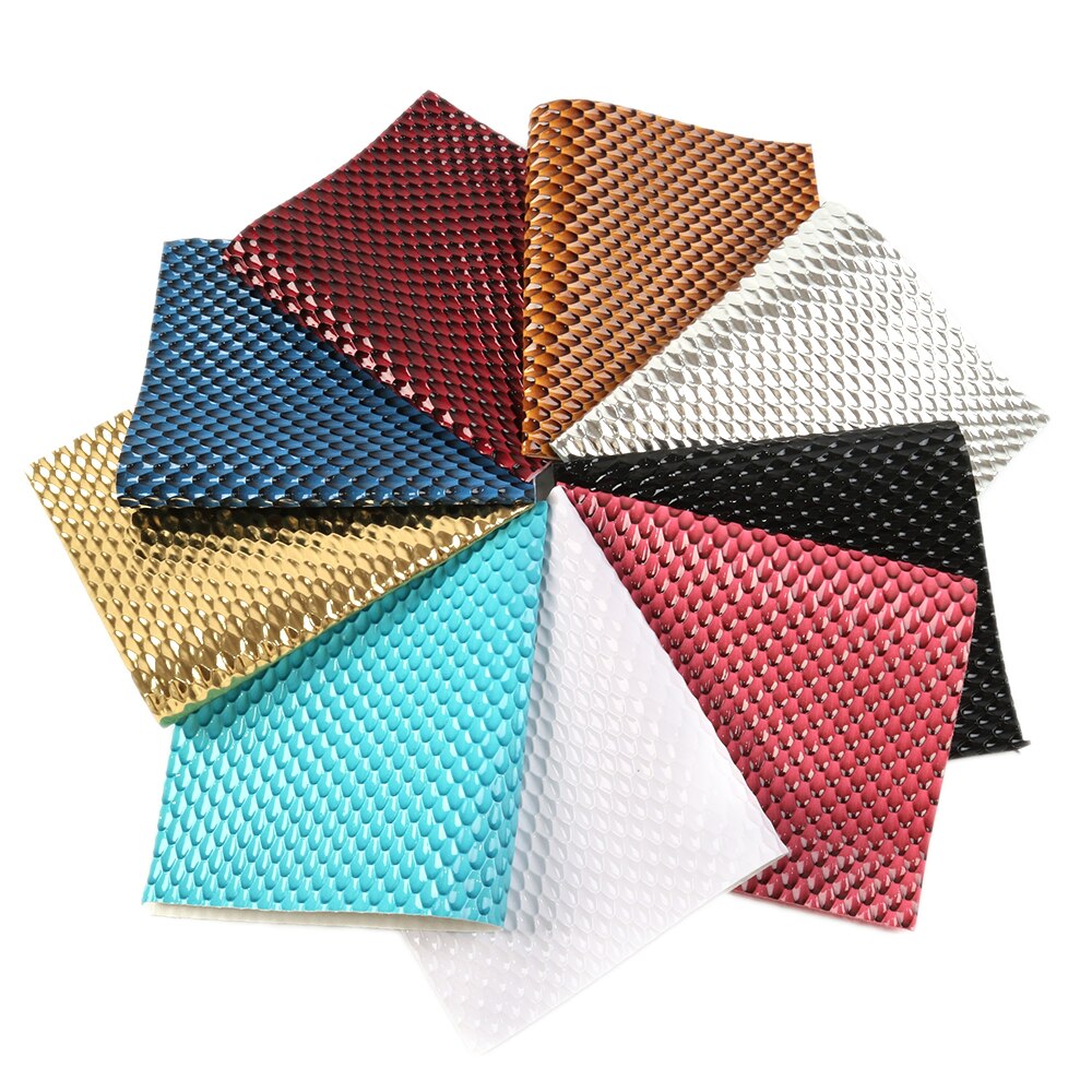 David Accessoires 8 Stks/set 20*33Cm Bump Faux Synthetisch Leer Stof Diy Telefoon Geval Boog Tas Materiaal, 1Yc10874: 1080506001